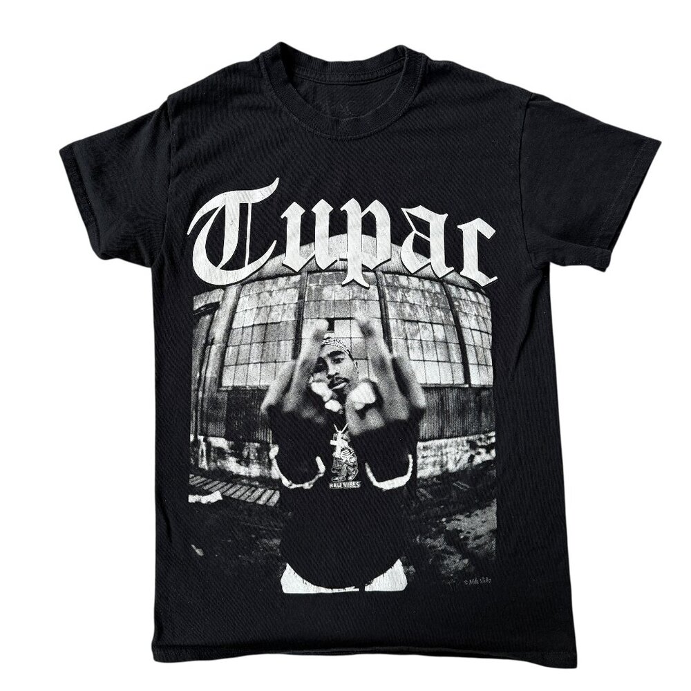 2PAC men's black short sleeve crewneck t-shirt size small